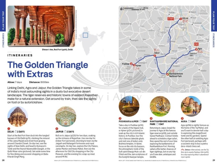 Indie / India. Przewodnik wydawnictwa Lonely Planet. Przykładowe strony 2