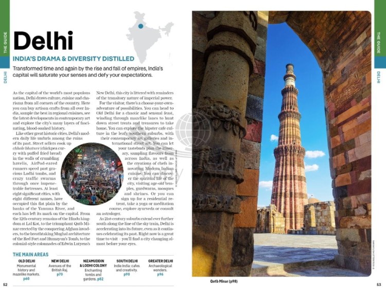 Indie / India. Przewodnik wydawnictwa Lonely Planet. Przykładowe strony 6