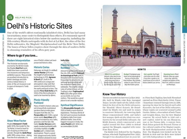 Indie / India. Przewodnik wydawnictwa Lonely Planet. Przykładowe strony 8