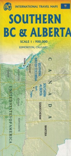 Południowa Kolumbia Brytyjska i Alberta 1:900 000. Mapa samochodowo-turystyczna wydawnictwa ITMB. Zasięg