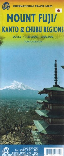 Fudżi. Region Kanto i Chubu. Mapa samochodowo-turystyczna wydawnictwa ITMB. Okładka