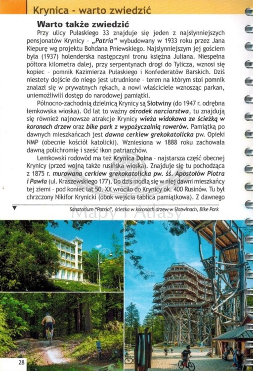 Krynica 3 w 1. Niezbędnik turystyczny. Informator, przewodnik, mapy wydawnictwa WiT. Przykładowa strona 2