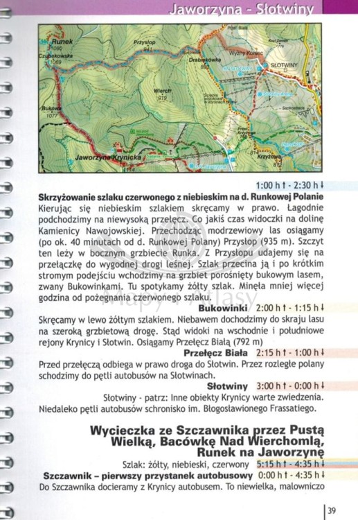 Krynica 3 w 1. Niezbędnik turystyczny. Informator, przewodnik, mapy wydawnictwa WiT. Przykładowa strona 3