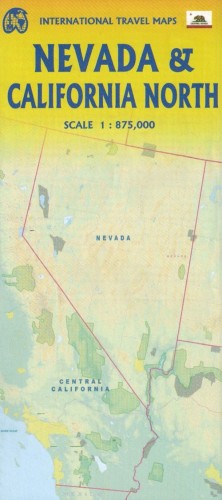 Nevada i północna Kalifornia 1:875 000. Mapa samochodowo-turystyczna wydawnictwa ITMB. Okładka - tył