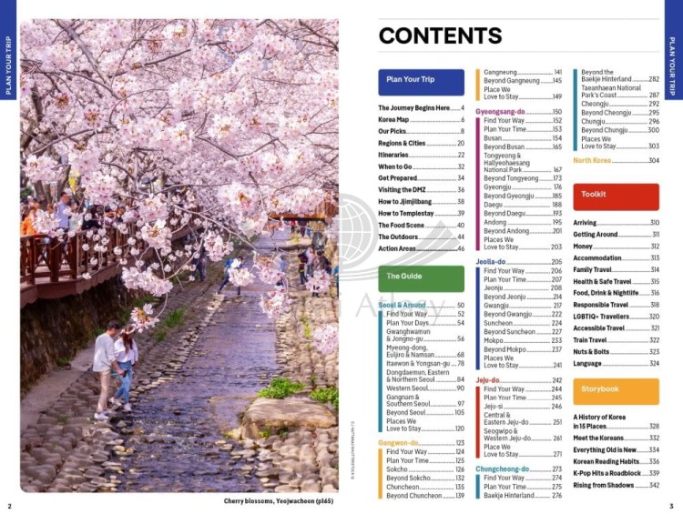 Korea. Przewodnik wydawnictwa Lonely Planet. Spis treści
