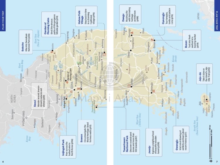 Korea. Przewodnik wydawnictwa Lonely Planet. Przykładowe strony 2