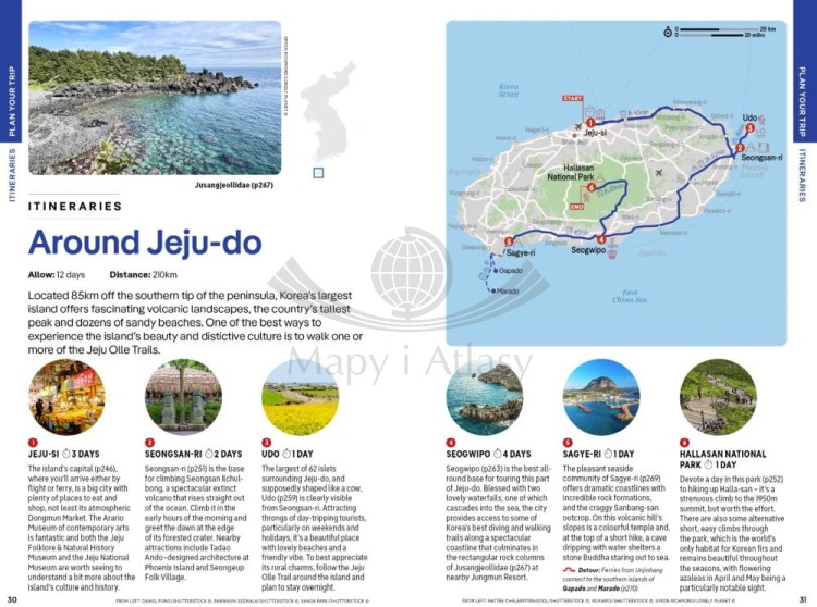 Korea. Przewodnik wydawnictwa Lonely Planet. Przykładowe strony 3