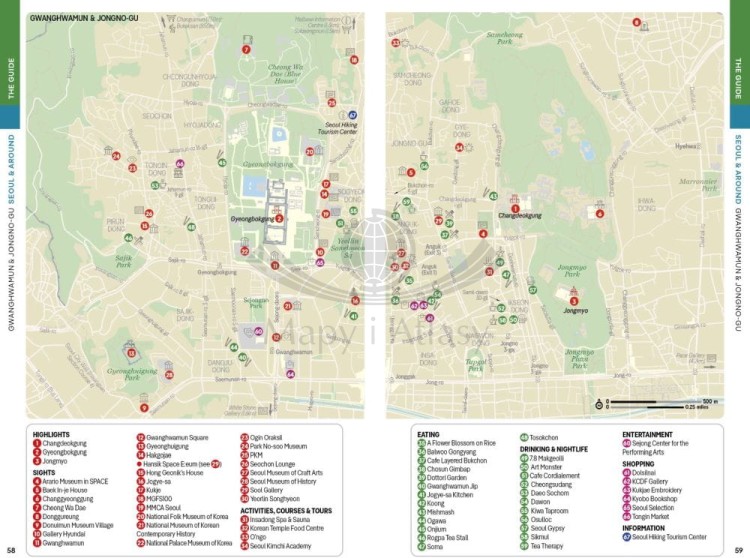 Korea. Przewodnik wydawnictwa Lonely Planet. Przykładowe strony 8