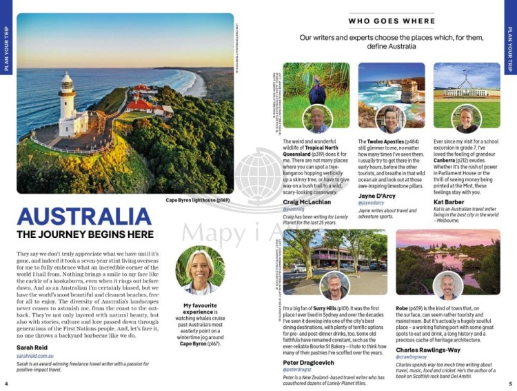 Australia. Przewodnik wydawnictwa Lonely Planet. Przykładowe strony 1