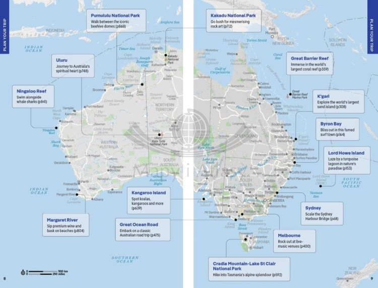 Australia. Przewodnik wydawnictwa Lonely Planet. Przykładowe strony 2