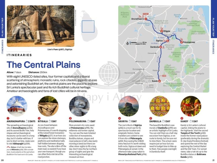 Sri Lanka. Przewodnik wydawnictwa Lonely Planet. Przykładowe strony 3