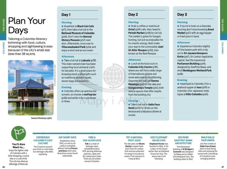 Sri Lanka. Przewodnik wydawnictwa Lonely Planet. Przykładowe strony 6