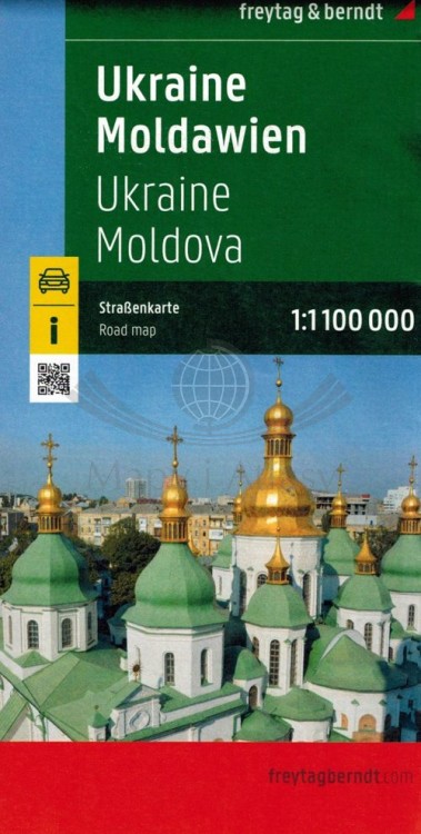 Ukraina, Mołdawia 1:1 100 000. Mapa samochodowa wydawnictwa Freytag &amp; Berndt. Okładka
