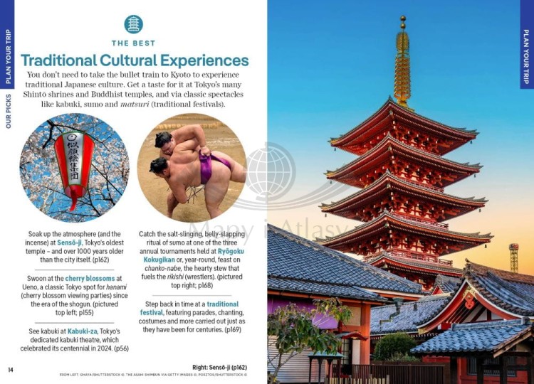 Tokio / Tokyo. Przewodnik Pocket z mapą wydawnictwa Lonely Planet. Przykładowe strony 1