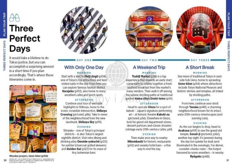 Tokio / Tokyo. Przewodnik Pocket z mapą wydawnictwa Lonely Planet. Przykładowe strony 2