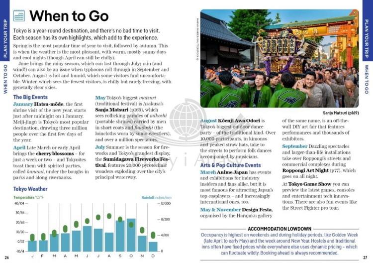 Tokio / Tokyo. Przewodnik Pocket z mapą wydawnictwa Lonely Planet. Przykładowe strony 3