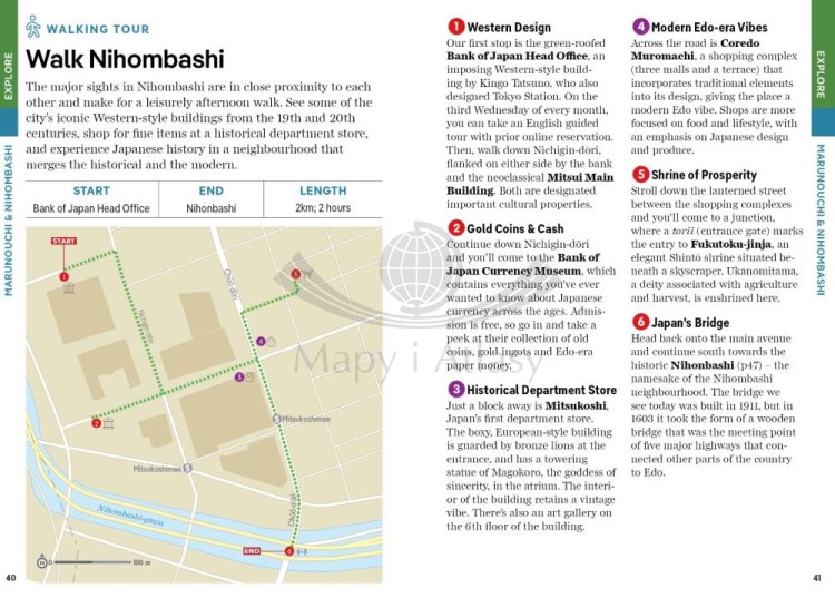 Tokio / Tokyo. Przewodnik Pocket z mapą wydawnictwa Lonely Planet. Przykładowe strony 5