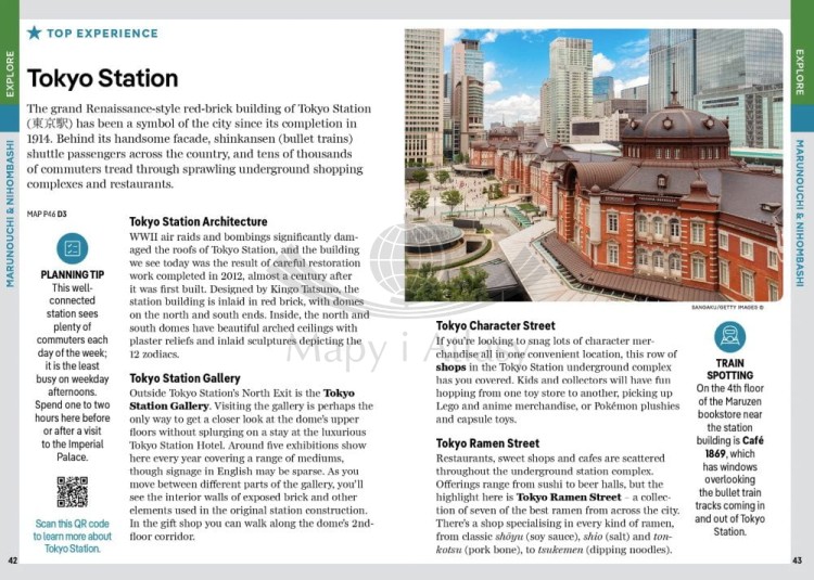 Tokio / Tokyo. Przewodnik Pocket z mapą wydawnictwa Lonely Planet. Przykładowe strony 6