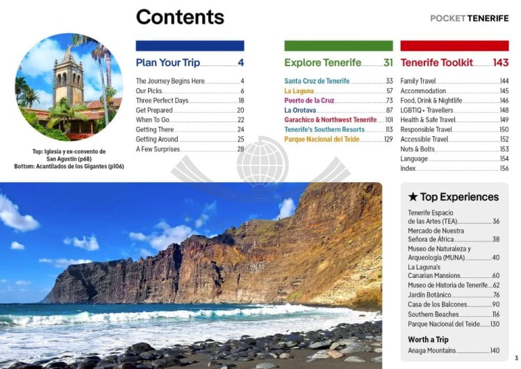 Teneryfa / Tenerife. Przewodnik Pocket z mapą wyspy wydawnictwa Lonely Planet. Spis treści