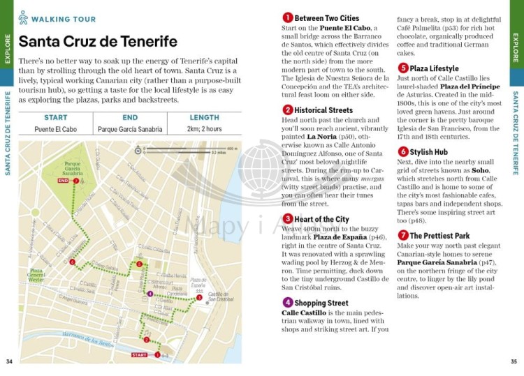 Zrzut ekranu (280).jpgTeneryfa / Tenerife. Przewodnik Pocket z mapą wyspy wydawnictwa Lonely Planet. Przykładowe strony 7