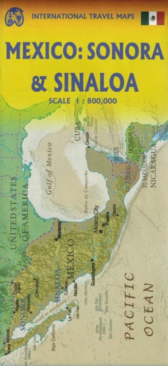 Meksyk. Sonora i Sinaloa. Mapa samochodowo-turystyczna wydawnictwa ITMB. Okładka - tył