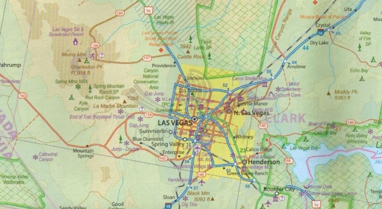 San Diego i południowa Kalifornia. Plan miasta / Mapa samochodowo-turystyczna wydawnictwa ITMB. Fragment 1