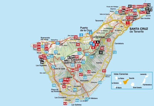 Teneryfa: 88 szlaków pieszych / Tenerife: 88 walks. Przewodnik wydawnictwa Rother. Zasięg