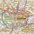 Okolice Krakowa 1:100 000. Mapa ścienna administracyjno-drogowa. Fragment 1