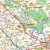 Okolice Wrocławia 1:100 000. Mapa ścienna administracyjno-drogowa. Fragment 3