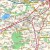 Okolice Wrocławia 1:100 000. Mapa ścienna administracyjno-drogowa. Fragment 6