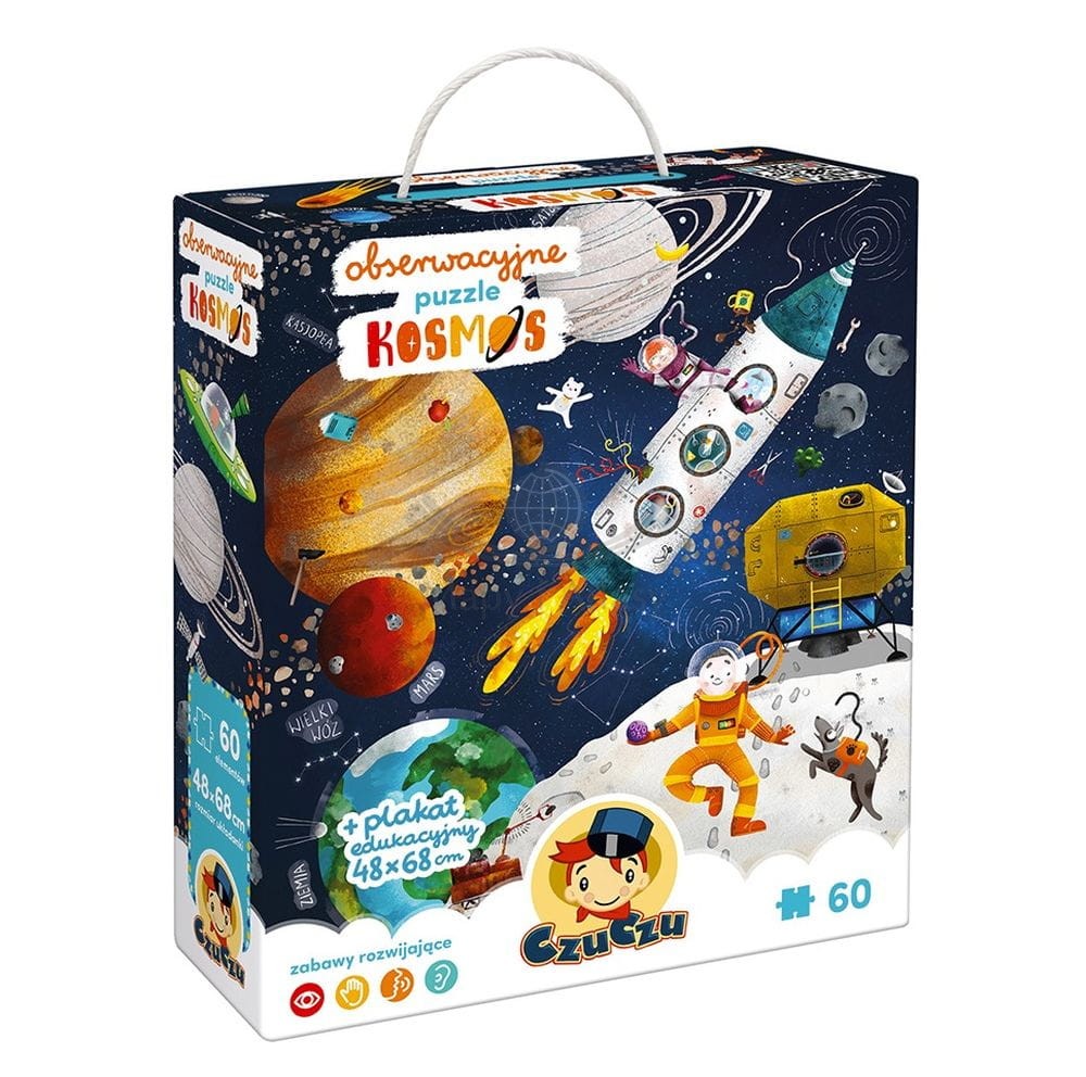 Kosmos. Puzzle obserwacyjne 60 elementów. Czuczu