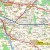 Okolice Poznania 1:100 000. Mapa administracyjno-drogowa w ramie drewnianej. Fragment 2