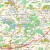 Okolice Poznania 1:100 000. Mapa administracyjno-drogowa w ramie drewnianej. Fragment 3