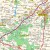 Okolice Poznania 1:100 000. Mapa administracyjno-drogowa w ramie drewnianej. Fragment 5