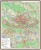 Okolice Katowic 1:100 000. Mapa administracyjno-drogowa w ramie drewnianej