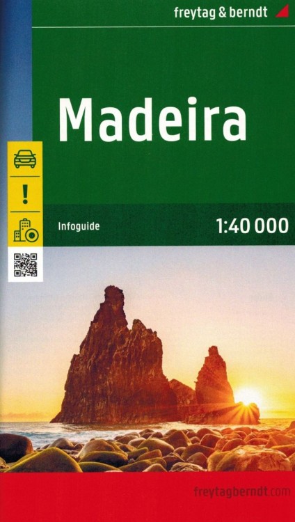 Madera 1:40 000. Mapa samochodowo-turystyczna wydawnictwa Freytag &Berndt. Miniprzewodnik - okładka