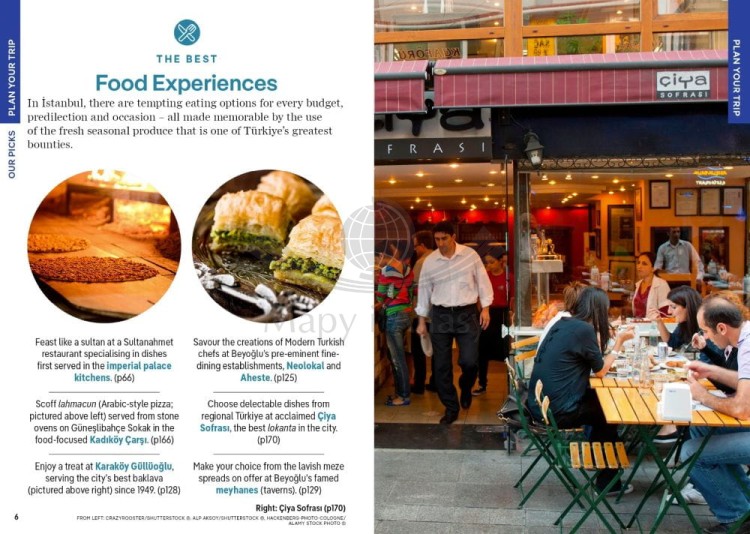Stambuł / Istanbul. Przewodnik Pocket z mapą wydawnictwa Lonely Planet. Przykładowe strony 1