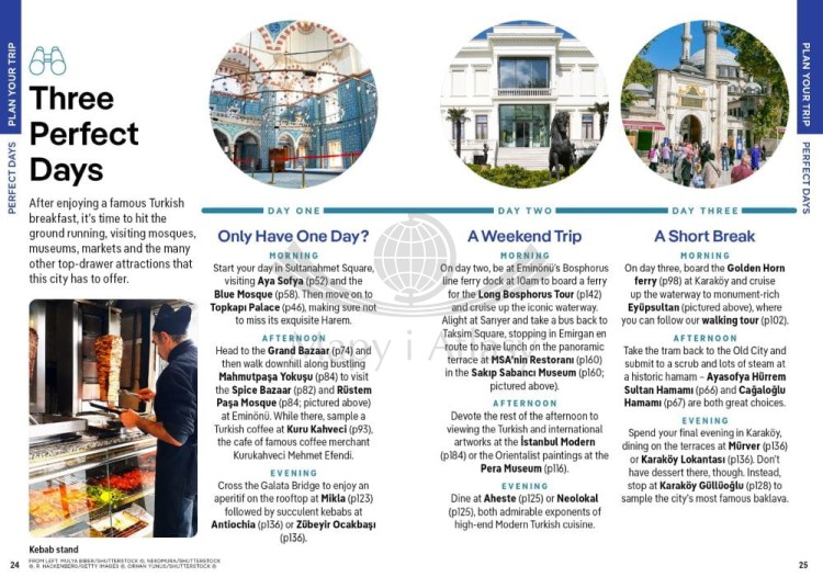 Stambuł / Istanbul. Przewodnik Pocket z mapą wydawnictwa Lonely Planet. Przykładowe strony 2