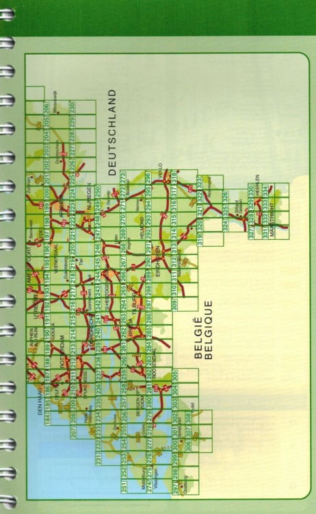 Holandia 1:75 000. Atlas rowerowy wydawnictwa Falk. Skorowidz 2