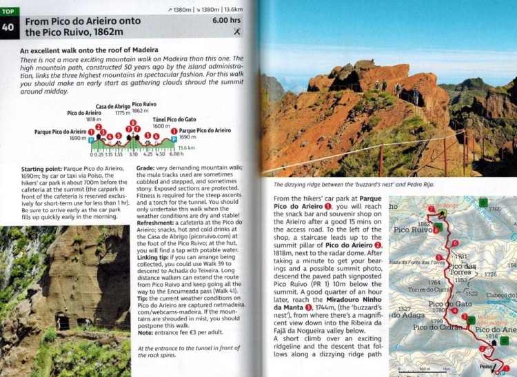 Madera: 70 tras pieszych / Madeira: 70 walks. Przewodnik wydawnictwa Rother. Przykładowe strony 3