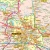 Województwo wielkopolskie. Mapa ścienna administracyjno-drogowa. Fragment 3