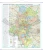 Województwo śląskie. Mapa ścienna administracyjno-drogowa