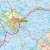 Województwo warmińsko-mazurskie. Mapa ścienna administracyjno-drogowa. Fragment 1
