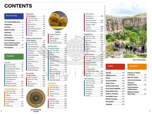 Turcja / Turkey. Przewodnik wydawnictwa Lonely Planet. Spis treści