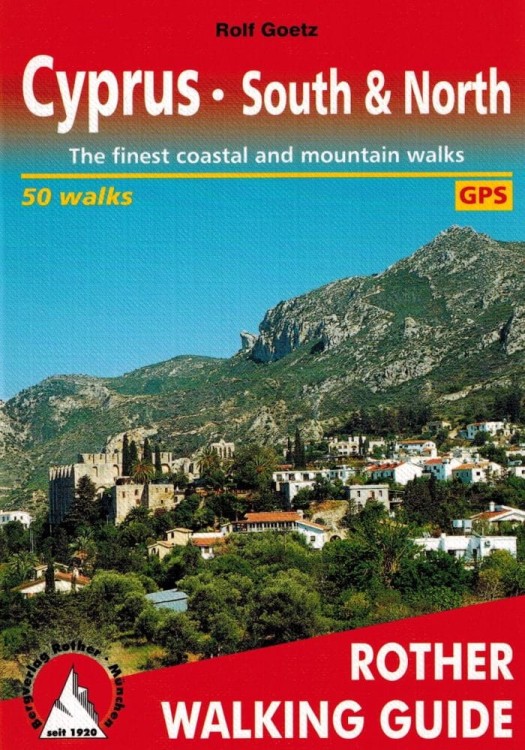 Południowy i północny Cypr: 50 tras pieszych / South & North Cyprus: 50 walks. Przewodnik wydawnictwa Rother. Okładka