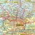 Województwo małopolskie. Mapa ścienna administracyjno-drogowa. Fragment 1