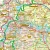 Województwo małopolskie. Mapa ścienna administracyjno-drogowa. Fragment 6