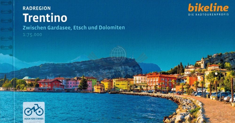 Trentino / Trydent. Pomiędzy jeziorami Garda, Etsch i Dolomitami. Atlas rowerowy. Wyd. 2025. Verlag Esterbauer