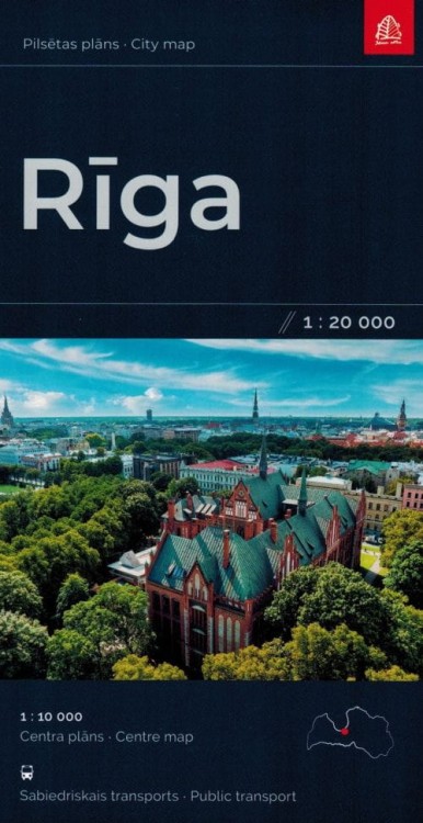 Ryga 1:20 000. Mapa / Plan miasta wydawnictwa Jana Seta. Okładka