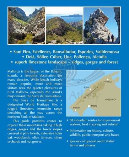 Majorka. 50 tras górskich / Mountain walking in Mallorca. Przewodnik turystyczny wydawnictwa Cicerone. Okładka - tył